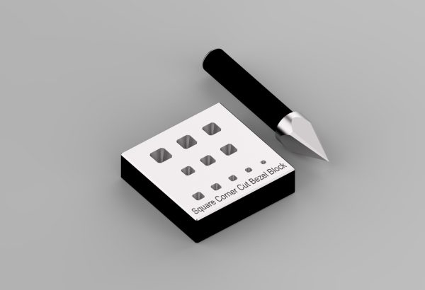 Square Bezel Block-Cut Corners