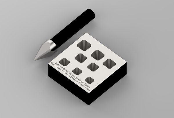 Emerald Bezel Block-Large Almost Square