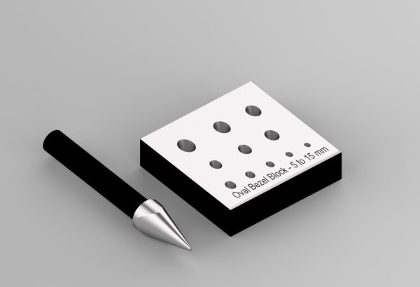 Oval Bezel Block Small – 5mm to 15mm